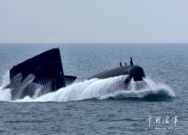 Tàu ngầm chủ lực của Trung Quốc (nguồn: Thời báo Hoàn Cầu, ngày 6 tháng 10 năm 2013)